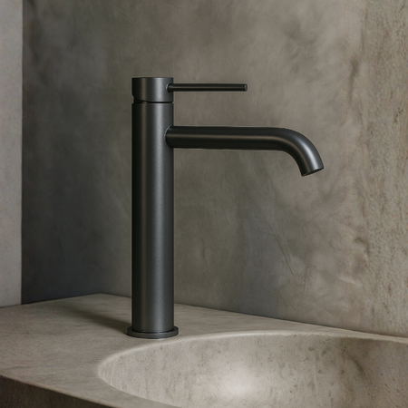 Balneo Cascade washbasin faucet model 2 gun metal