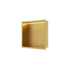 Balneo Wall Box LED recessed shelf Gold 30 x 30 x 10 cm