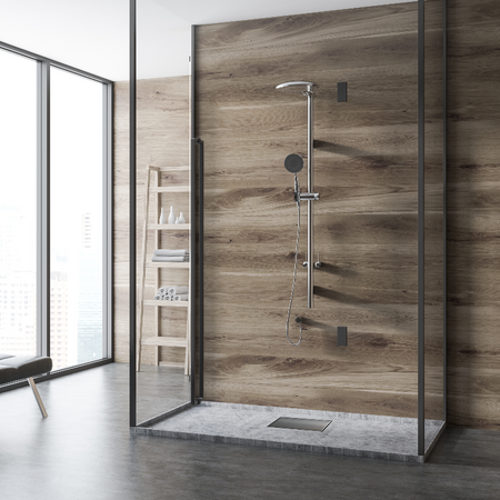 Drain floor square Balneo SQ-Drain 15 x 15 cm double-sided made of stainless steel brushed