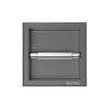Balneo Wall Box Paper Holder 1 Gun Metal built into a stainless steel wall