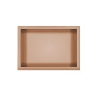 Balneo WALL-BOX ONE Copper 30x20x10 cm copper stainless steel recessed shelf with collar