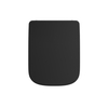 Black Balneo LUGA Soft-Close Toilet Seat for WC Bowl