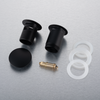 Basin plug brass Balneo Klik Klak C black with overflow