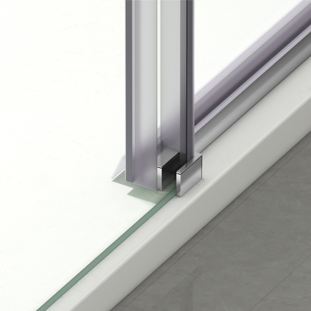 Drzwi prysznicowe rozsuwane Balneo Porta – Chrom 110 cm