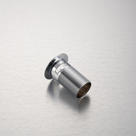 Brass washbasin stopper Balneo Klik Klak A white with overflow with ceramic head