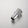 Balneo Klik Klak C brass basin waste plug, white, without overflow, with ceramic head