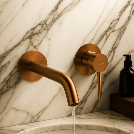 Balneo Cascade washbasin faucet model 3 copper
