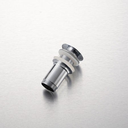 LONG brass washbasin stopper Klik Klak model K chrome without overflow 