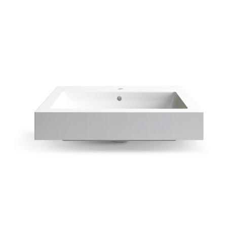 Balneo Roxy countertop washbasin 60 x 50 cm white conglomerate