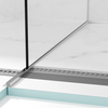 Slope profile Balneo inox for glass left 170 cm