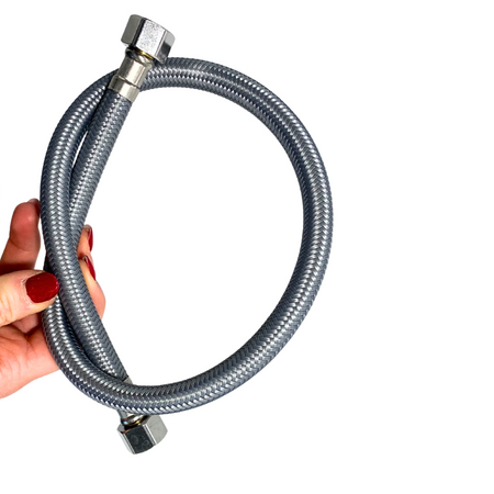 Balneo PEX connection hose gray braided 3/8" x 3/8" 50 cm