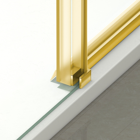 Drzwi prysznicowe rozsuwane Balneo Porta – Złote 100 cm