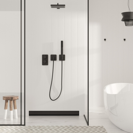 Linear drain wall-mounted Balneo In-Drain NEXT 2in1 60 cm black double-sided