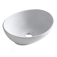 Balneo Loren 42 × 33 cm White Ceramic Countertop Washbasin