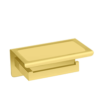 QARX Shiny Gold Paper Holder with Phone Shelf