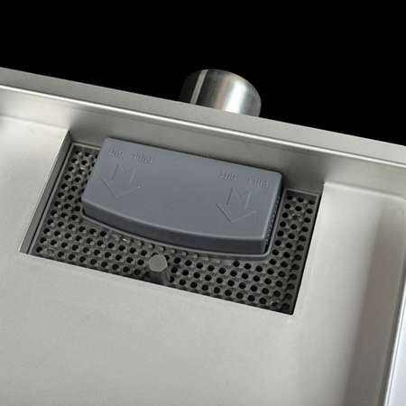 Drain floor square Balneo SQ-Drain 15 x 15 cm double-sided made of stainless steel brushed