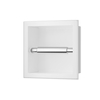 Balneo Wall Box Paper 1 White Built-In Stainless Steel Paper Holder