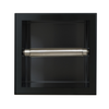 Balneo Wall Box Paper 1 Black In-Wall Stainless Steel Paper Holder