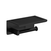 Paper holder with phone shelf Balneo Qube black