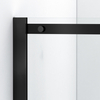 Shower enclosure sliding Balneo Rio 100 x 100 cm black transparentna