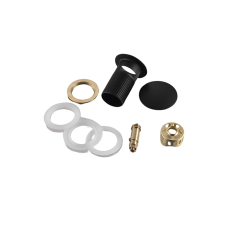Basin plug brass Balneo Klik Klak F black with basket strainer and overflow