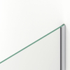 Shower screen Balneo Beira 80 x 200 cm chrome glass transparent 8 mm