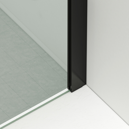 Drzwi prysznicowe rozsuwane Balneo Porta – Czarny 100 cm