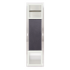 Balneo Wall Box Paper 2 White Recessed In-Wall Stainless Steel Toilet Paper Holder with Storage Compartment