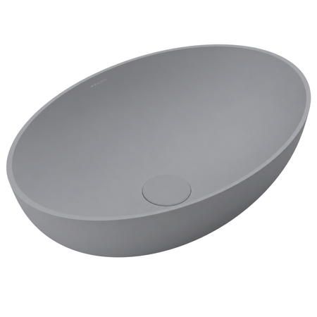Washbasin SOVELIA Solid Surface Cemento Raw