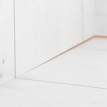 Listwa spadkowa Balneo miedziana przyścienna lewa 170 cm