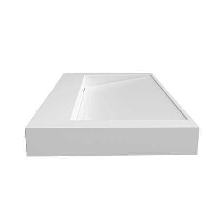 Umywalka VELORIA Solid Surface Coco White/Biała z odpływem liniowym 80 cm