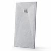 Balneo Stone Tray Composite Shower Tray 120 x 90 x 2.5 cm, Light Gray, Low-Profile Rectangular