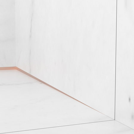 Listwa spadkowa Balneo miedziana przyścienna prawa 170 cm