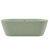 Wanna wolnostojąca VALIA Solid Surface Pistachio Cream z syfonem i korkiem