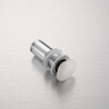 Balneo Klik Klak C brass basin waste plug, white, without overflow, with ceramic head