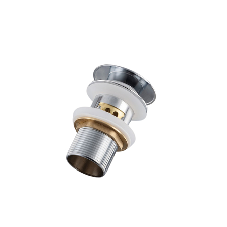 Basin plug brass Balneo Klik Klak F chrome with basket strainer and overflow