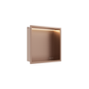 Półka wnękowa Balneo Wall Box LED Miedziana 30 x 30 x 10 cm