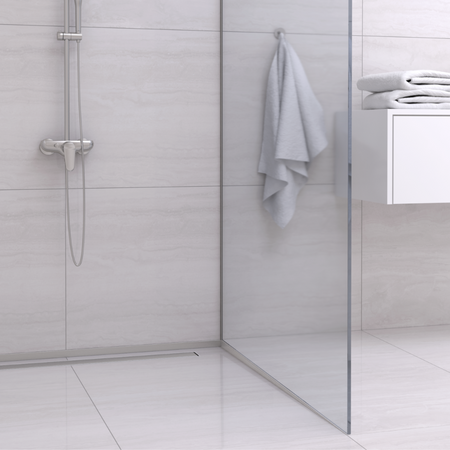 Listwa spadkowa Balneo inox podłogowa prawa 170 cm