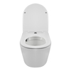 Balneo Luxa Tornado rimless white wall-hung toilet bowl with soft-close duroplast seat