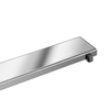 Linear drain floor Balneo Duplex Next Mirror Silver 100 cm chrome double-sided made of stainless steel with low trap and deep sediment trap