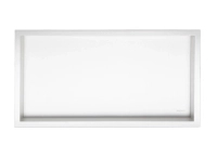 Niche shelf Balneo Wall Box One White 60 x 30 x 10 cm white made of stainless steel with flange