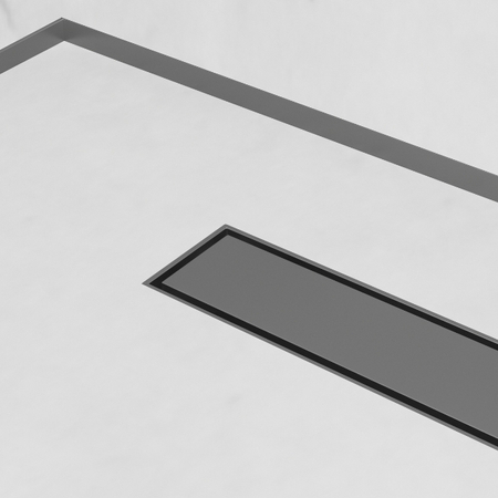 Wall-Mounted Slope Strip – Wall Stripe 120 cm Gun Metal (Left)