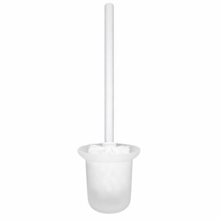 Schowek na szczotkę WC Balneo Wall Box Brush L Black Glass prawy do wbudowania w ścianę ze stali nierdzewnej