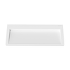 Veloria Coco White Solid Surface Washbasin with Linear Drain 120 cm