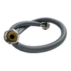 Balneo PEX connection hose in grey braid 1/2" x 1/2" 50 cm