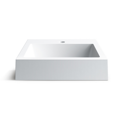 Balneo Vera countertop washbasin 40 x 40 cm white conglomerate