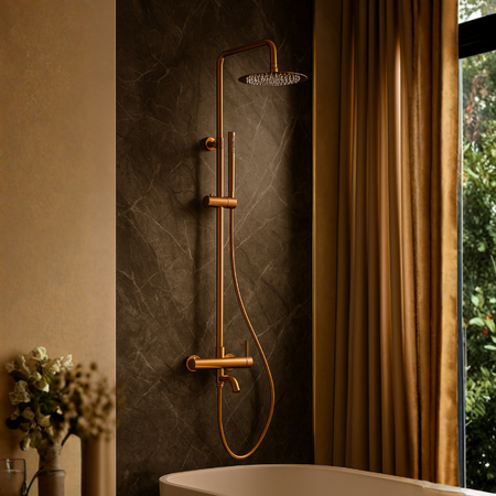 Bateria prysznicowa Balneo Cascade zestaw 1 copper