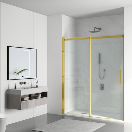 Drzwi prysznicowe rozsuwane Balneo Porta – Złote 110 cm