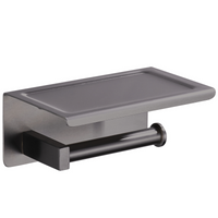 QUBE Paper Holder with Phone Shelf – Gun Metal