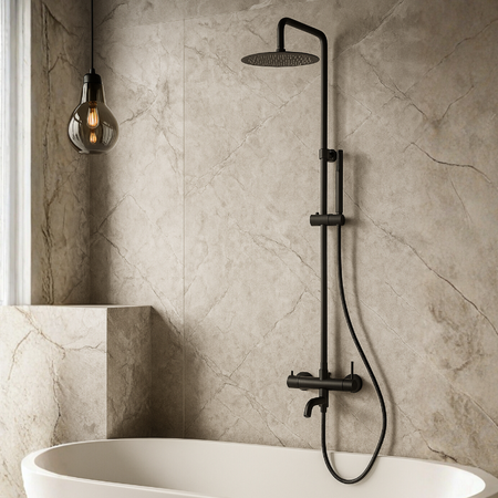 Bateria prysznicowa Balneo Cascade zestaw 1 black